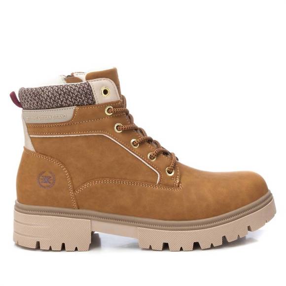 NEW XTI women's combat booties in camel - Picture 1 of 5
